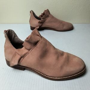 Sole Society Women's Ruffle Ankle Booties - Dusty Rose